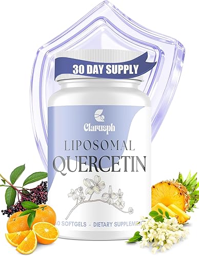 Miniatura 9 de Quercetina con bromelina | Suplementos de quercetina liposomal para desafíos respiratorios y estacionales | Quercitina 1000 mg con vitamina C y zinc