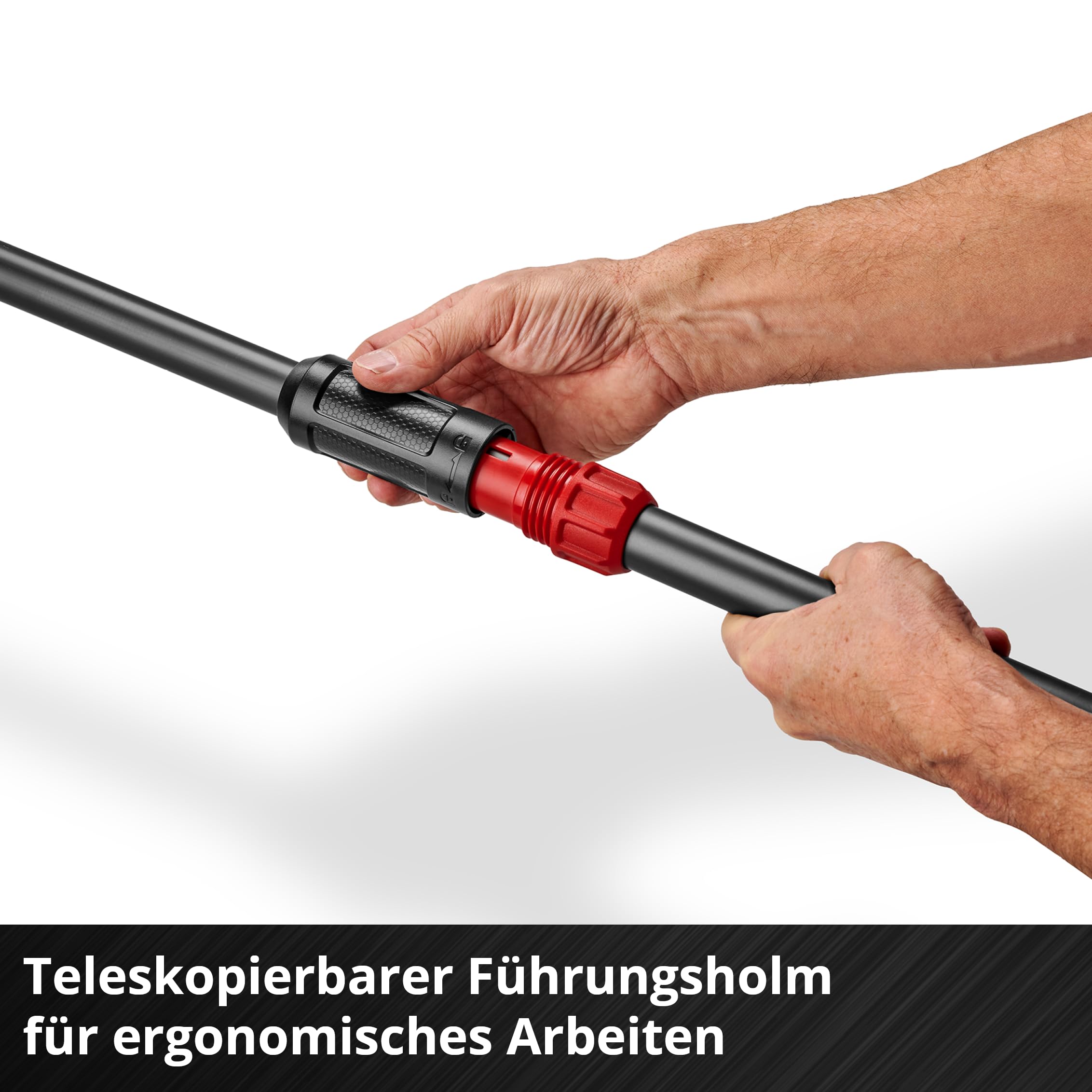 Einhell Akku-Fugenreiniger GE-CC 18/110 Li E-Solo Power X-Change (18 V, Führungsholm teleskopierbar, Zusatzhandgriff, Führungsrad verstellbar, inkl. 2x Bürsten, ohne Akku)