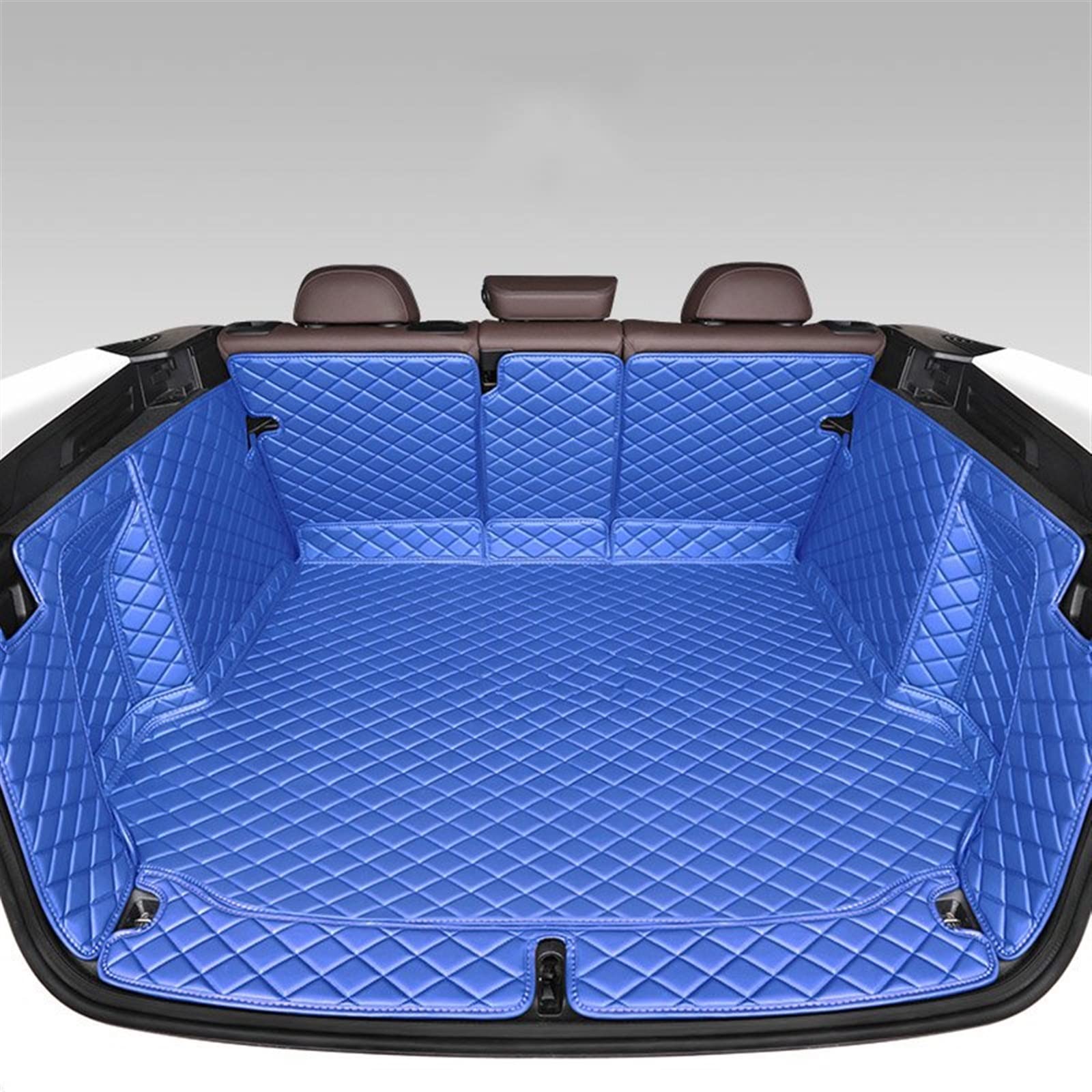 Auto Tappetini per Bagagliaio per Ford Explorer V SUV 2011-2018 | Pelle Copertura Pelle Antiscivolo Impermeabile Baule Protezione Liner