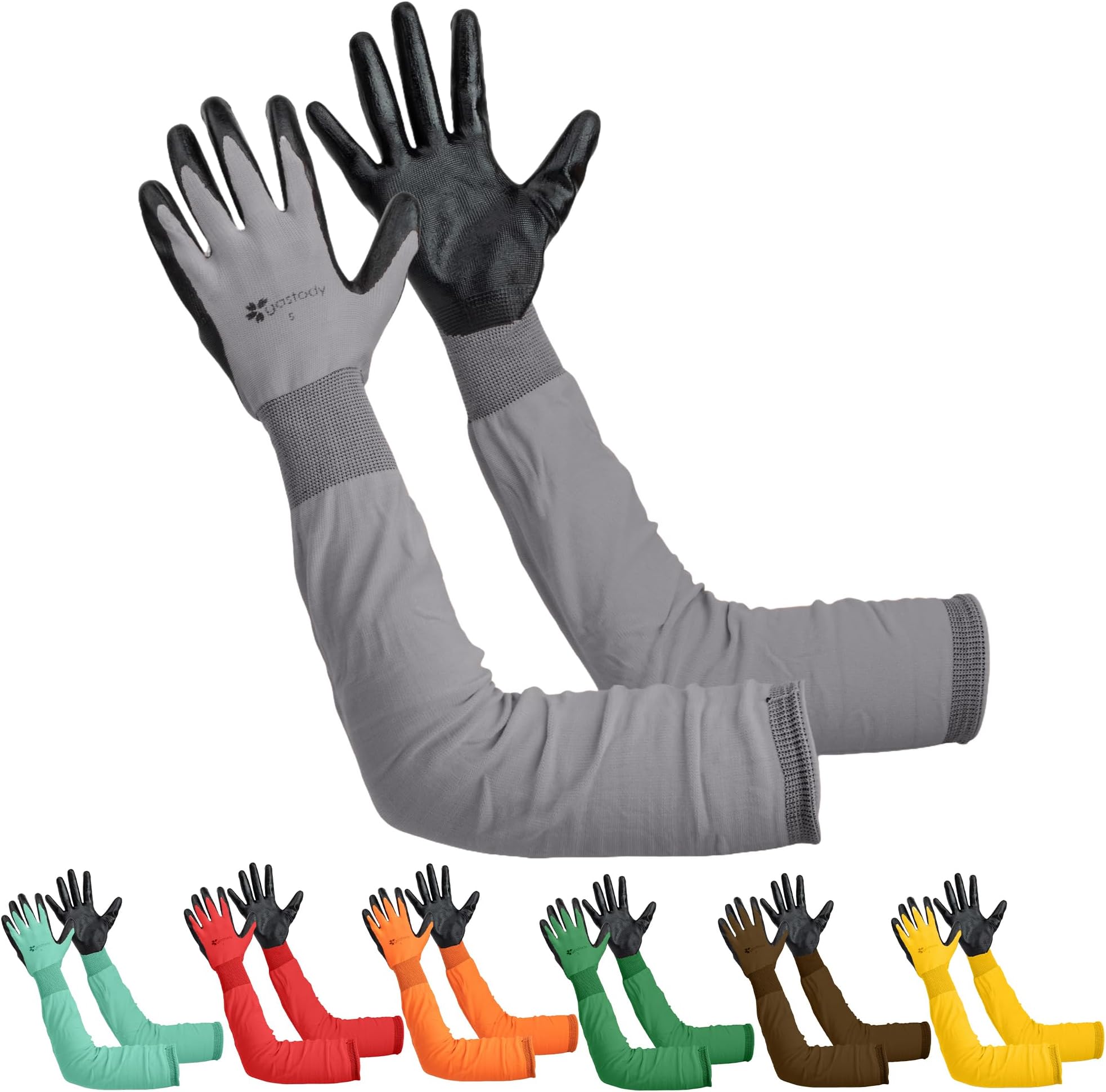 Long Sleeve Gardening Gloves Women and Men - Long Cuff Garden Gloves, Multipurpose Heavy Duty Outdoor and Indoor