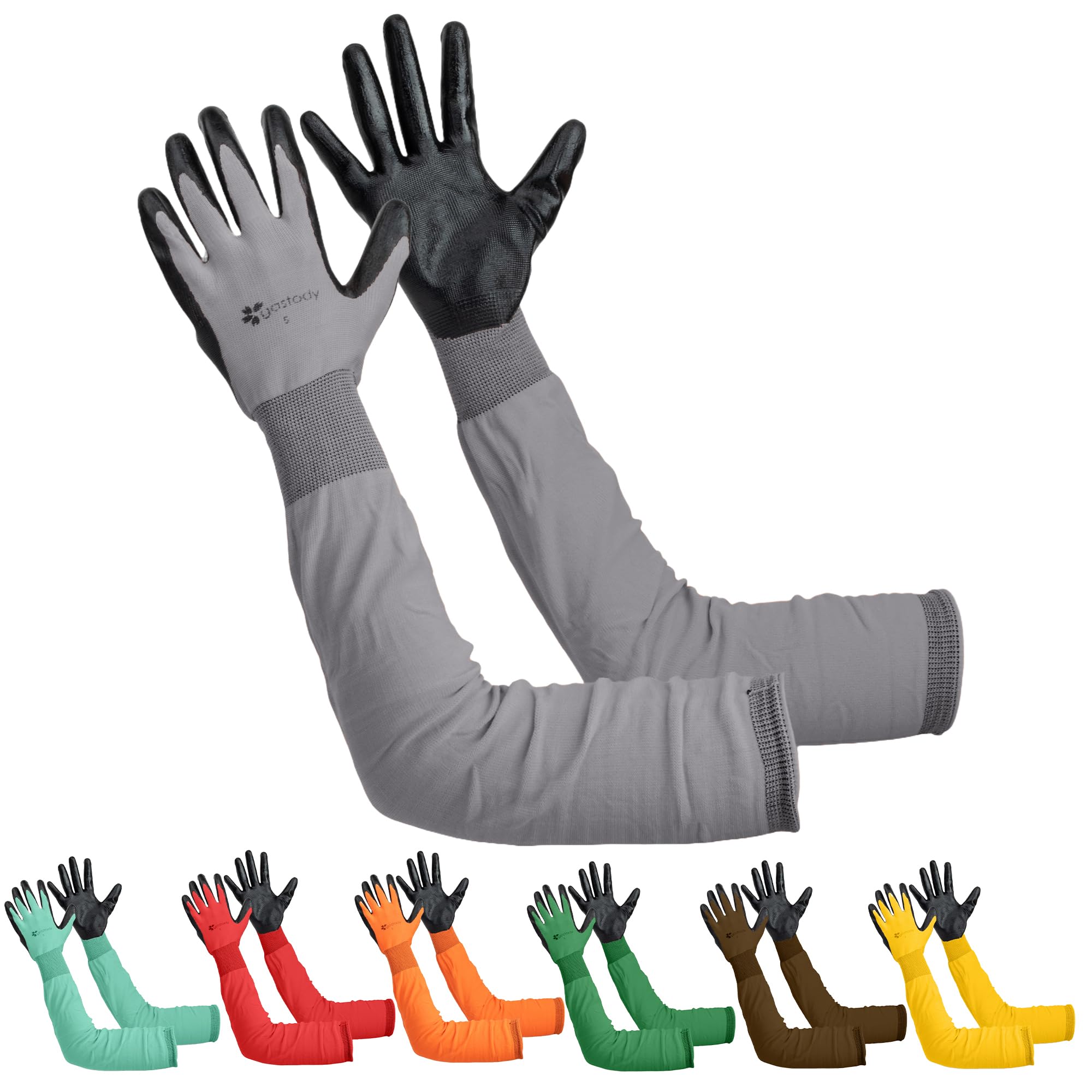 Long Sleeve Gardening Gloves Women and Men - Long Cuff Garden Gloves, Multipurpose Heavy Duty Outdoor and Indoor