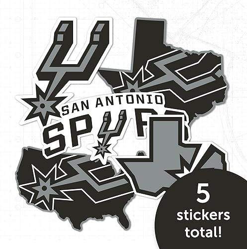 Miniatura 5 de Desert Cactus San Antonio Spurs - Calcomanía de vinilo con licencia oficial de la NBA, calcomanía de vinilo para botella de agua para laptop, álbum
