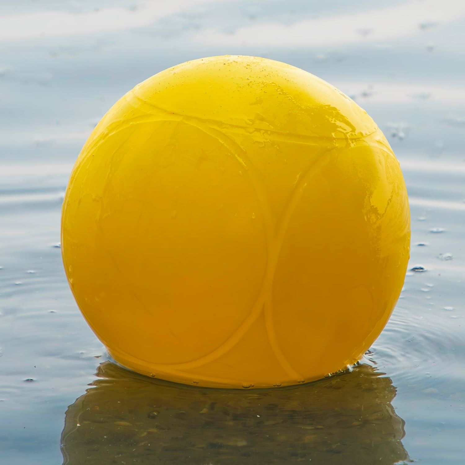 Extreme Max 3006.8729 BoatTector Slalom Buoy - 10.5" Inflatable PVC Marker for Anchors, Moorings & Swim Areas, Yellow