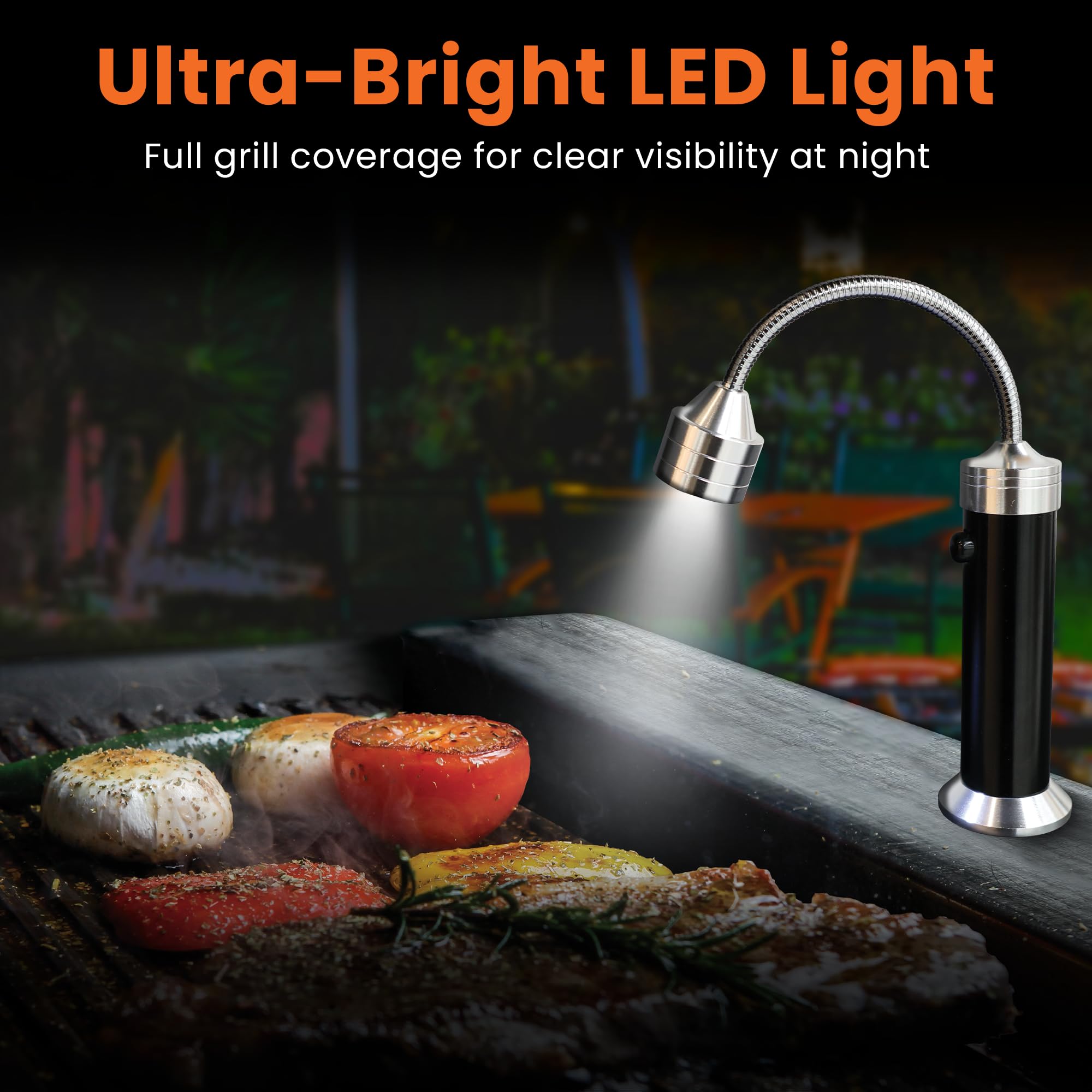 Griddle Buddy Lampka do grilla – magnetyczna dioda LED, 360°, odporna na warunki atmosferyczne, pasuje do Traeger, Pit Boss, Smoker, Griddle - świetny prezent dla mężczyzn i taty
