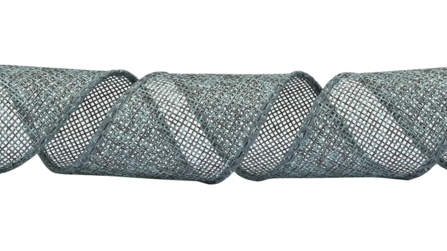 Zofrud Teal Burlap Ribbon - 38mm x 9M - Image 2