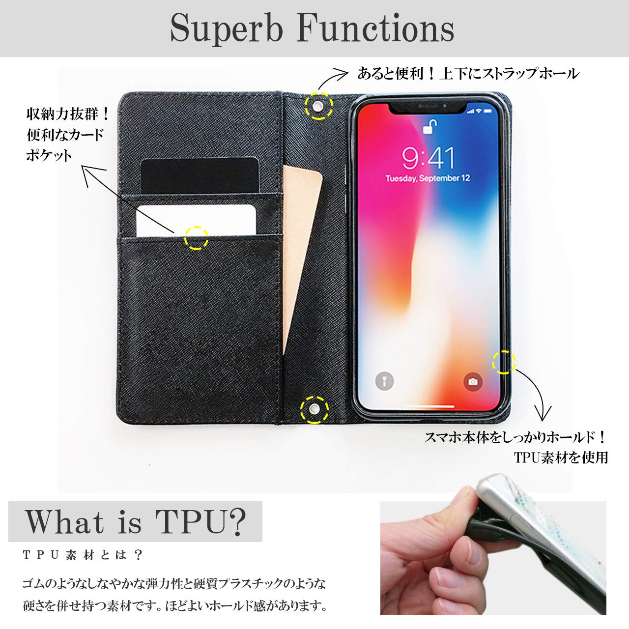Amazon.co.jp: L-41A LG style3 ケース 手帳型 カバー スマホケース l