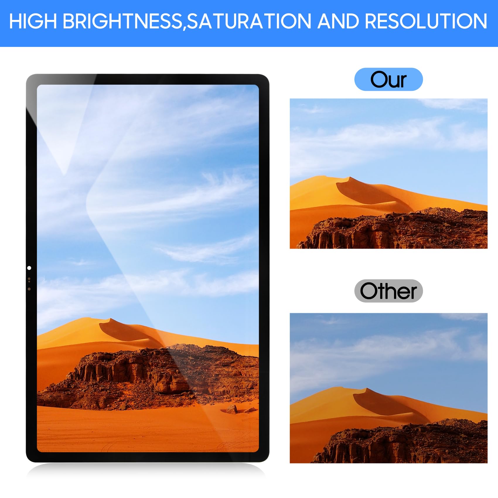 Écran LCD Lenovo Tab P11 TB-J606F 11 pouces Affichage Tactile Noir