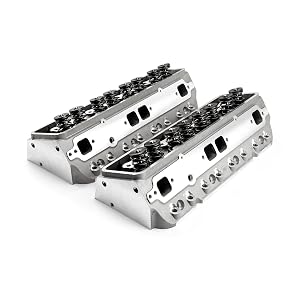 Speedmaster PCE281 2010 Compatible with Chevy SBC 350 205cc 64cc Straight Hydraulic Flat Assembled Cylinder Heads