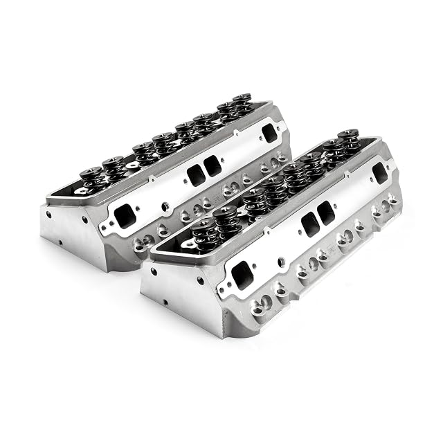 Speedmaster PCE281 2010 Compatible with Chevy SBC 350 205cc 64cc Straight Hydraulic Flat Assembled Cylinder Heads