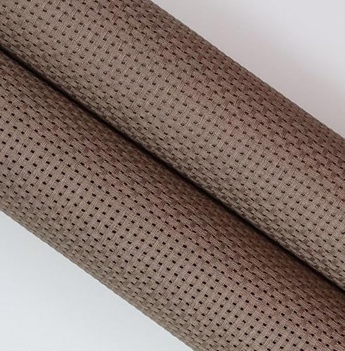 Miniatura 85 de KCS 2 piezas de tela de algodón Aida de punto de cruz contado de 15" x 18" para bordado (Lino, 14CT)