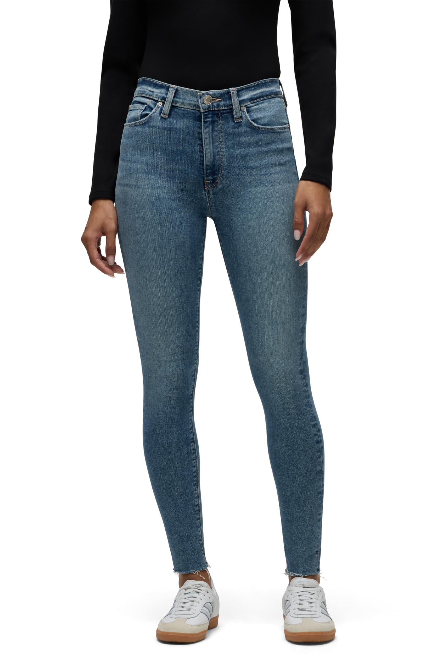 HUDSON Women's Barbara High Rise Super Skinny Ankle Jean, Bravo, 23 :  Amazon.sg: Fashion