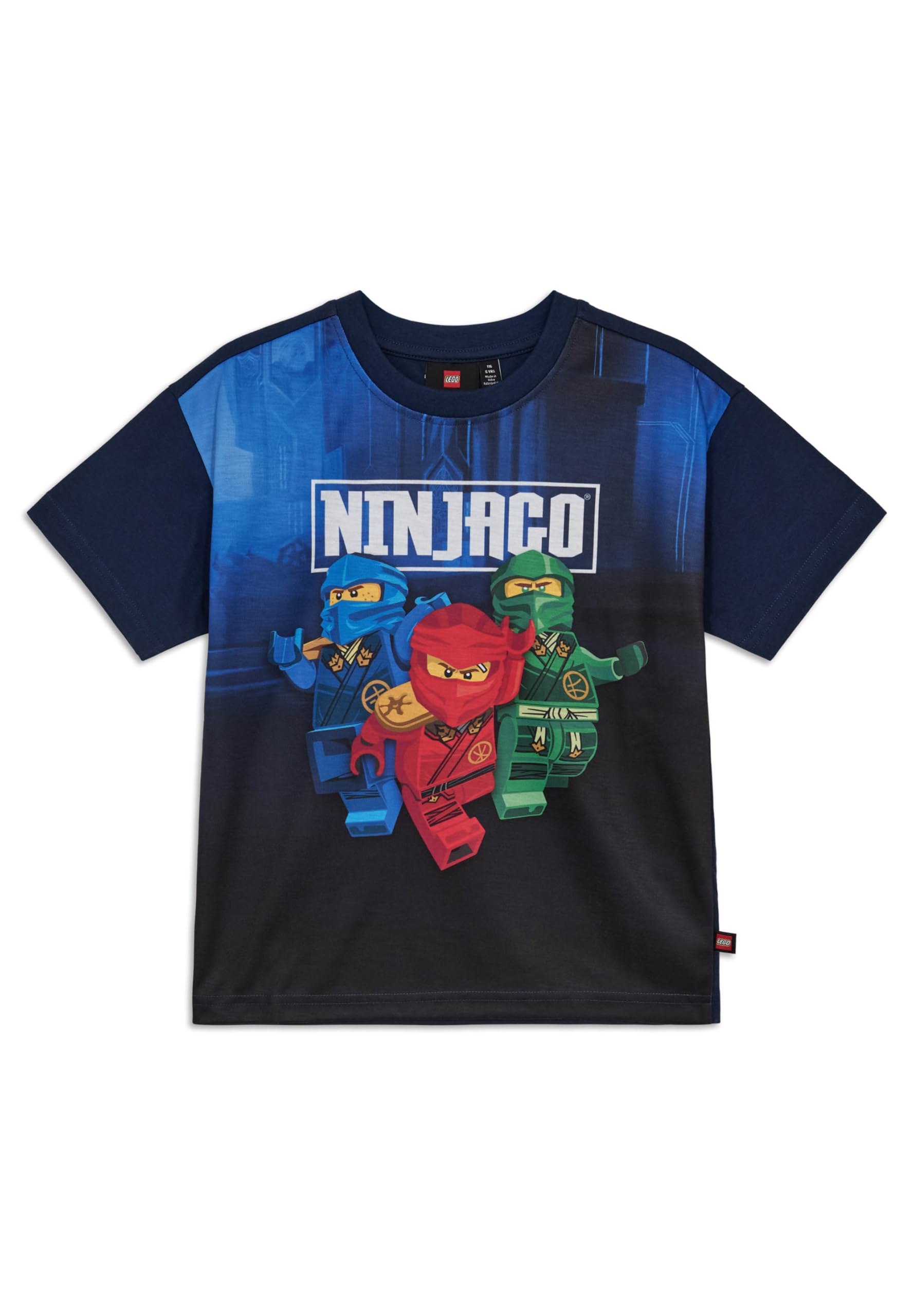 Kabooki LEGO NINJAGO T-Shirt - Dark Navy - LWTAFFY 623, Dark navy blue, 134