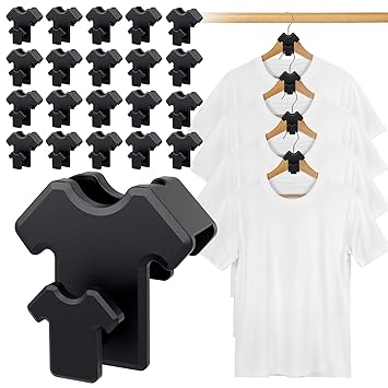 New Hanger Hooks for Closet,Premium Smart Hanger Extender Hooks, Clothes Hanger Connector Hooks Layered Clothes Hangers to Save Wardrobe Space,Closet Hanger Tidy Essentials 20 Pcs