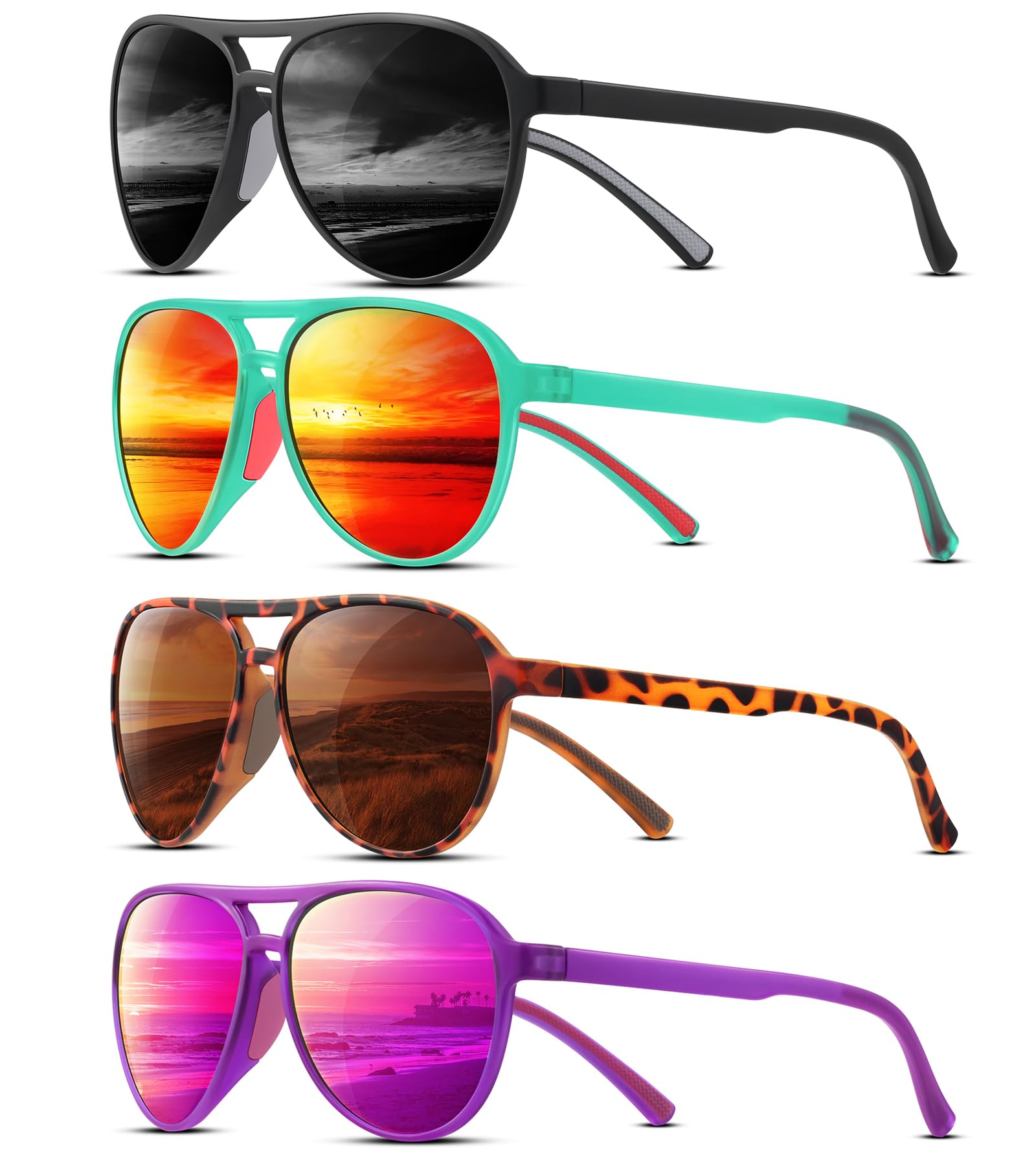 KUGUAOK Polarized Aviator Sunglasses