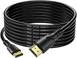 4K HDMI Cable 25ft Ultra High Speed HDMI 2.0 Cord 4K@60Hz 18gbps, Gold Plated Connector,Ethernet Audio Video Return,Compatible for 1080p 3D HDTV PC Xbox Arc Laptop PS3/4/5/9 etc