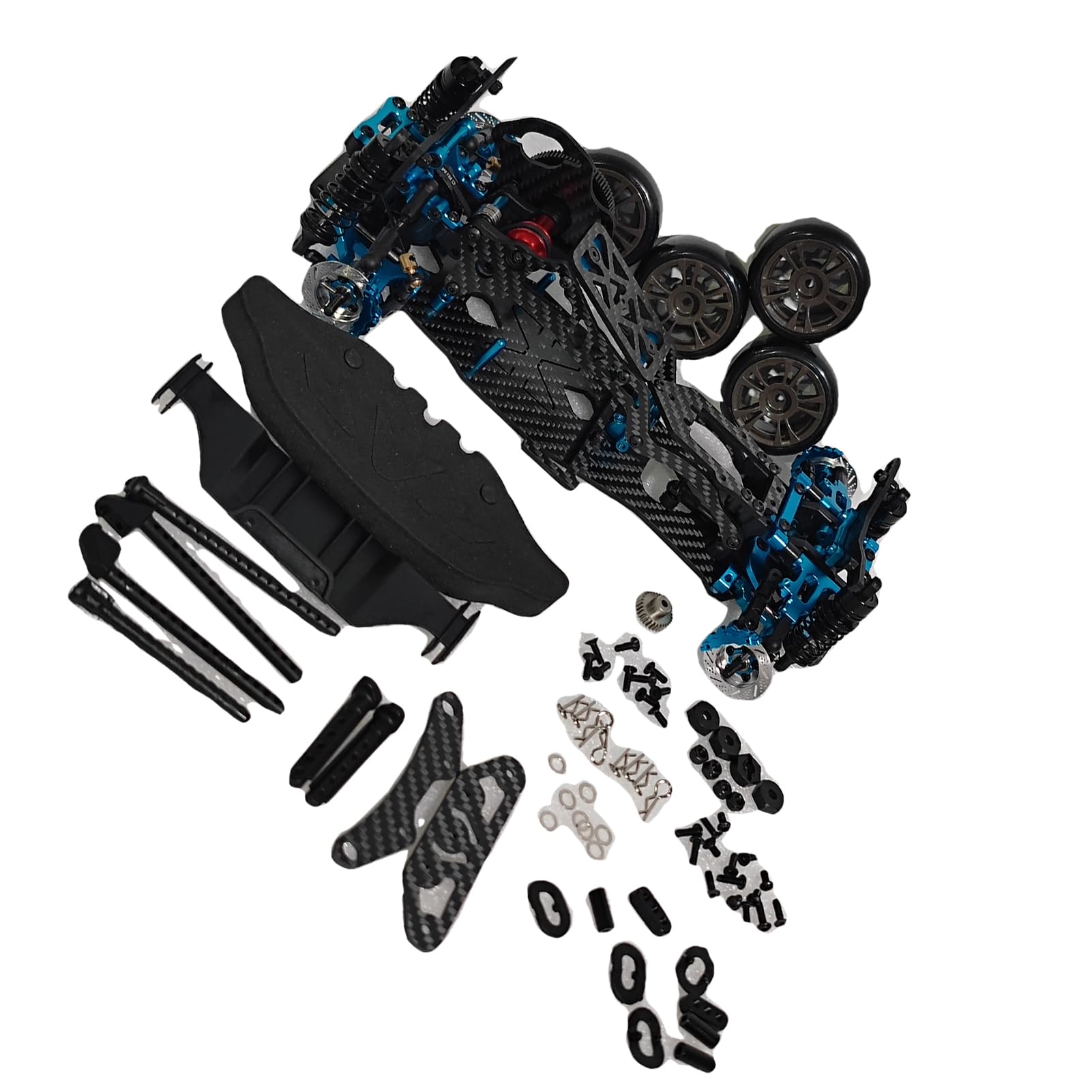 Telaio per auto per veicoli stradali per veicoli stradali D5 in fibra di carbonio 1/10 Precisione 1 pz Accessori auto RC Parti di ricambio