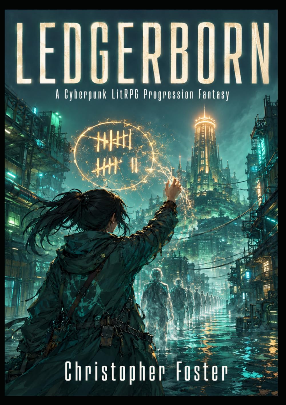LEDGERBORN : A Cyberpunk LitRPG Progression Fantasy