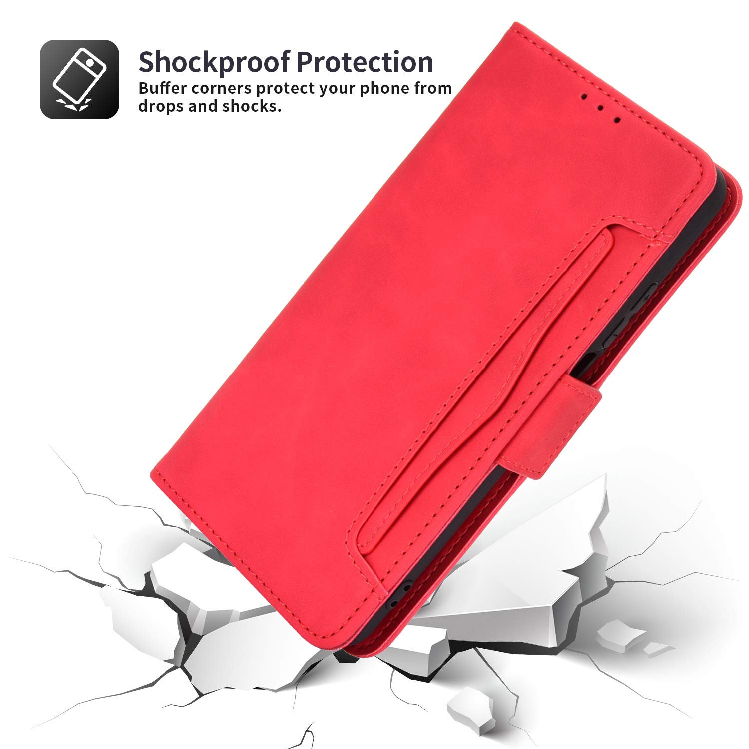 VQWQ Cover per Xiaomi Poco M3 Pro 5G, Custodia Portafoglio in Pelle PU Marmo Slot per Schede Libro Supporto Antiurto Cordino Chiusura Magnetica Cavalletto Flip Case Wallet per Maschio Donna -[BY]-P&G
