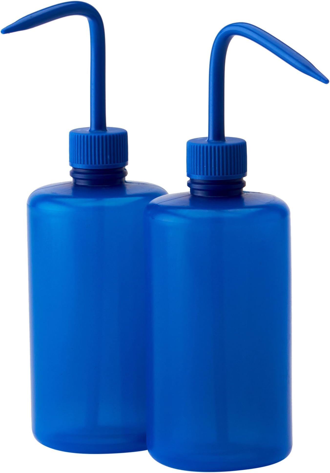 AZLON WGR138P Plastic, Blue, Wash Bottle Square Shoulder, 500 ml (Pack of 5)