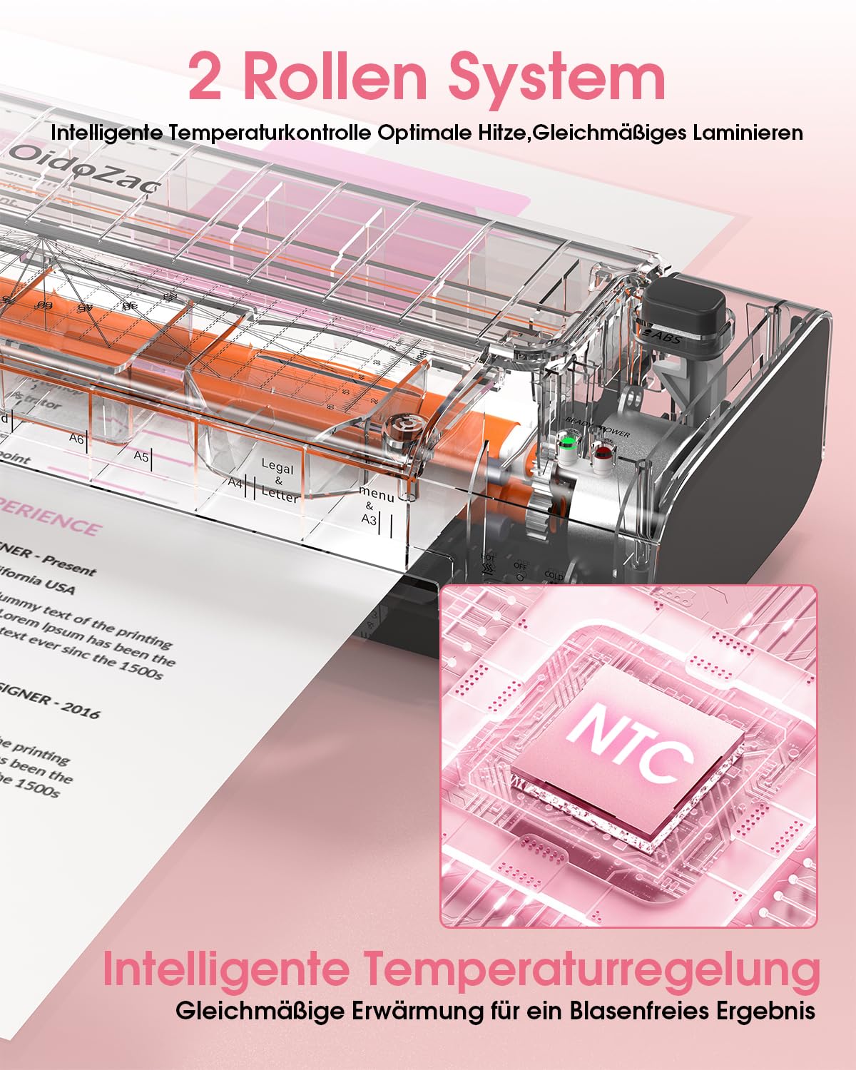 Plastificatrice A3/A4 da 13 pollici, con 20 pellicole per laminazione, a caldo e a freddo, in ABS anti-polvere, plastificatrice 10 in 1 con taglierino, trimmer e arrotondatore per angoli per ufficio
