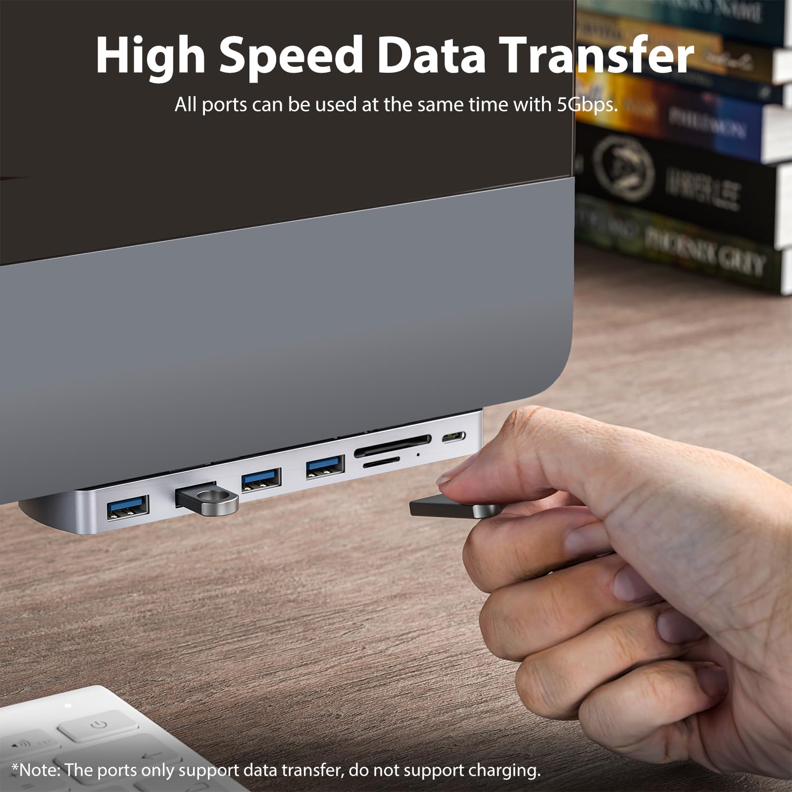 Amazon.com: LINKEET Aluminum USB C Clamp Hub for iMac, 7-in-1 USB