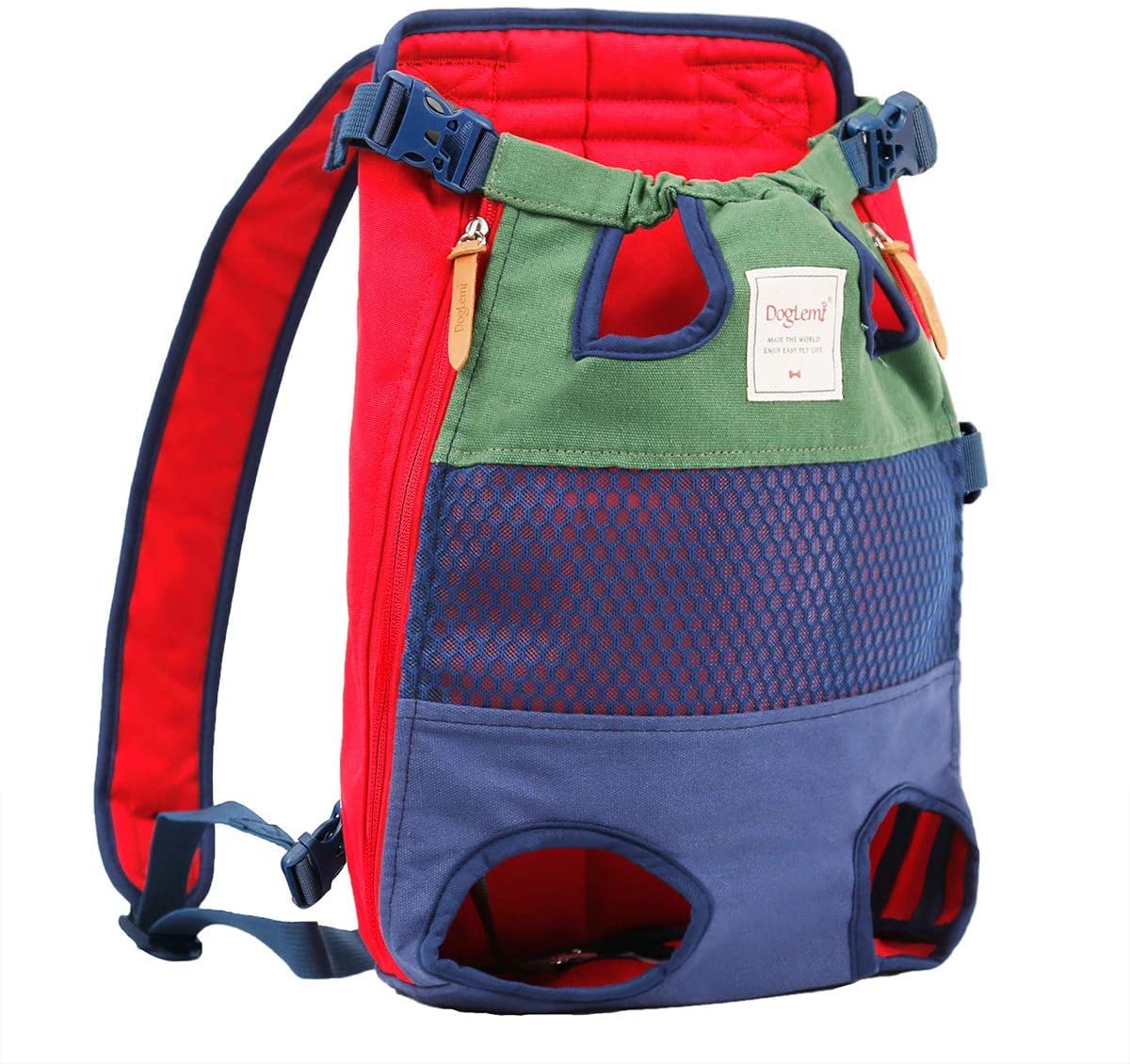 Sac à dos chien jusqu'à 11 kg double bandoulière pour promenade