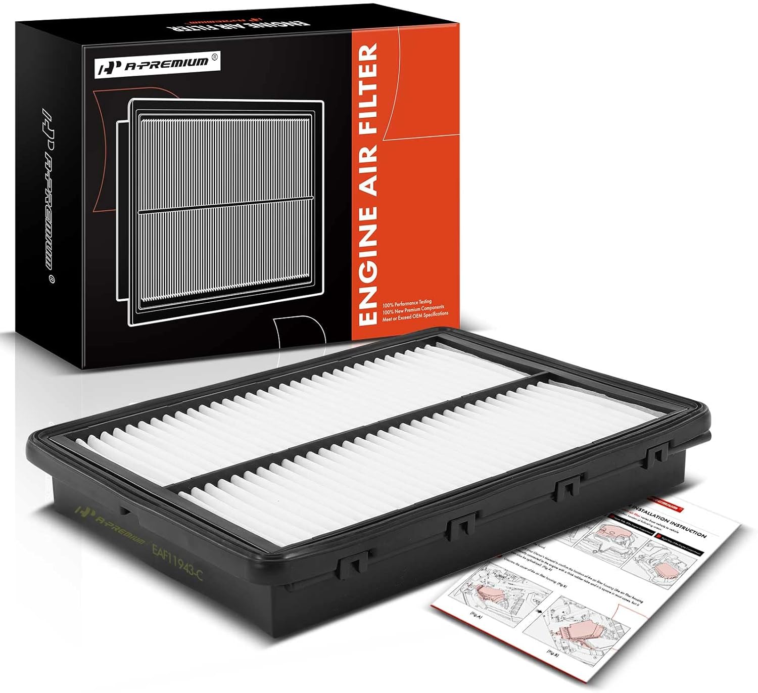 APremium Engine Air Filter Compatible with Hyundai Santa