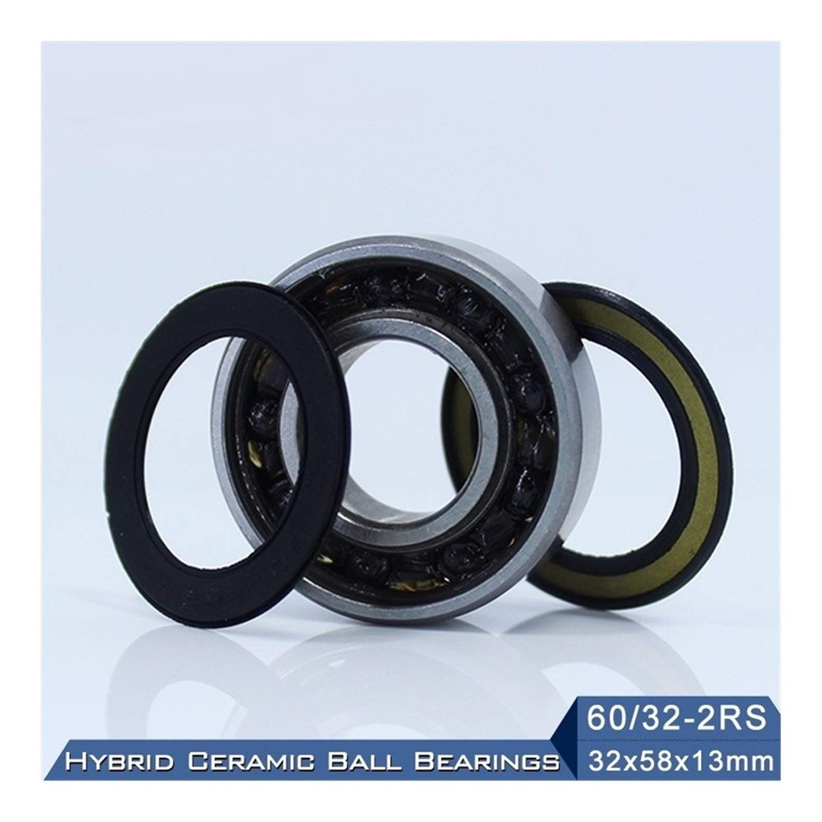 Roulement en céramique hybride 60/32RS 2RS Si3N4 pour vélo de course