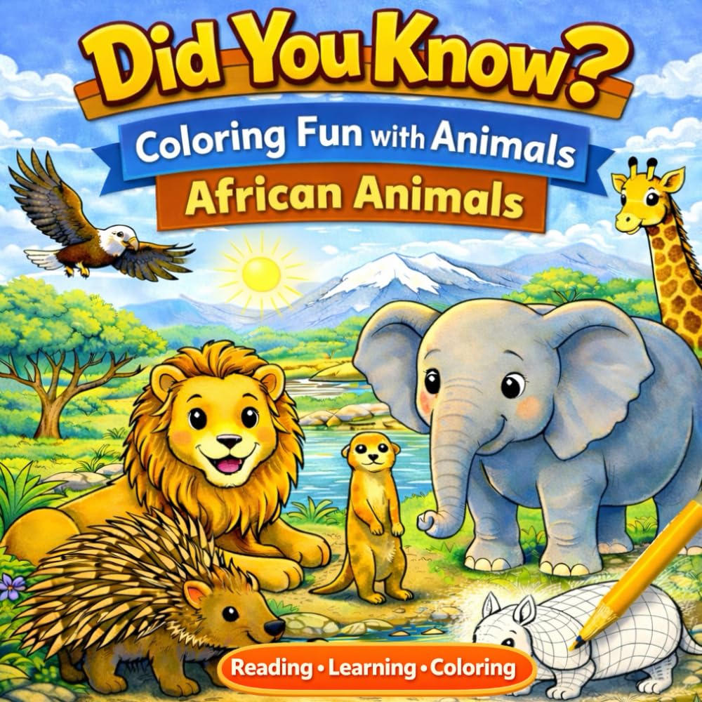 Did You Know? Coloring Fun with Animals: African Animals