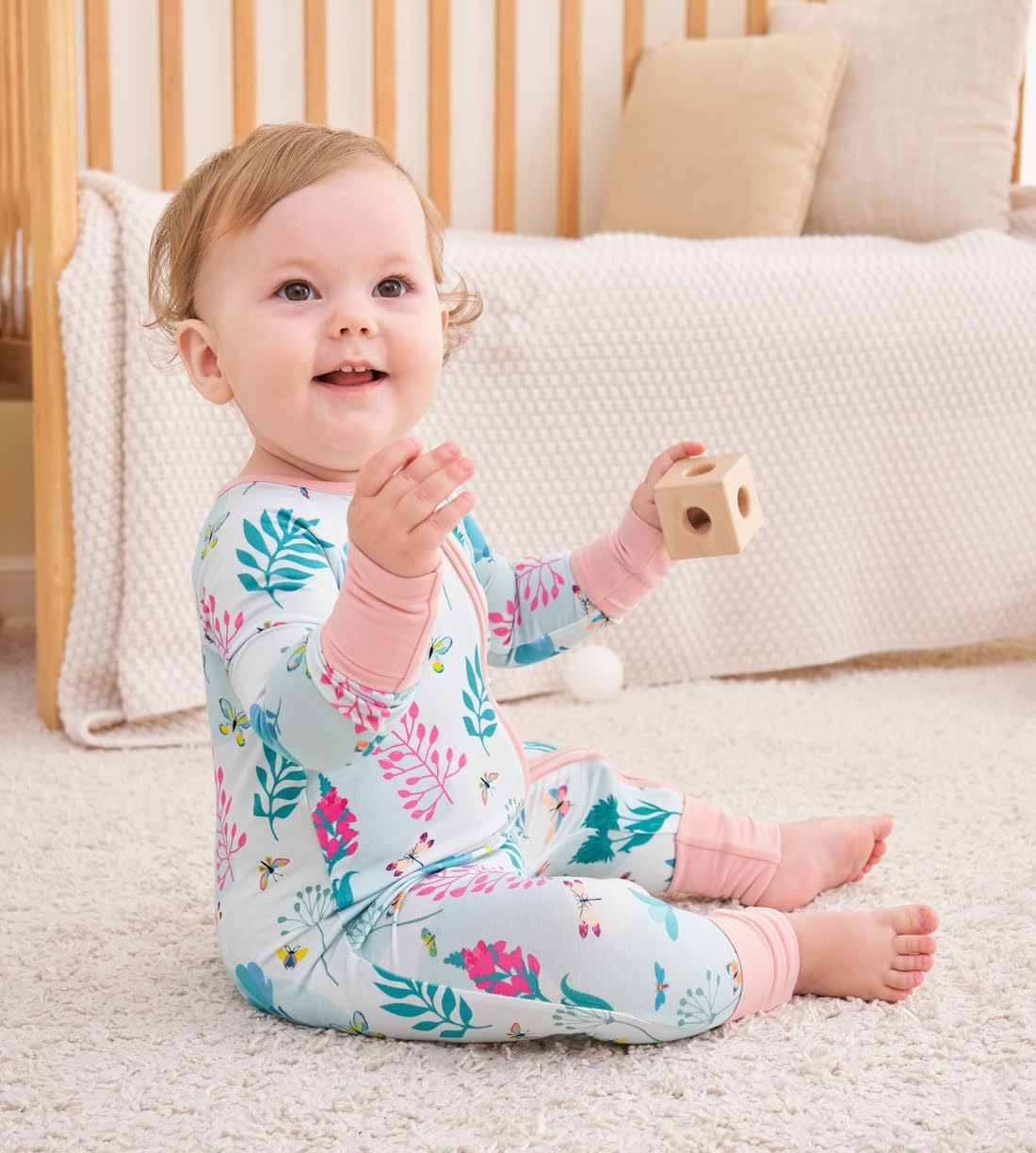 Baby Viscose from Bamboo Pajamas - Infant Boys Girls Footless Zippy Pjs Sleep 'N Play Clothes - One Piece Romper - Image 2