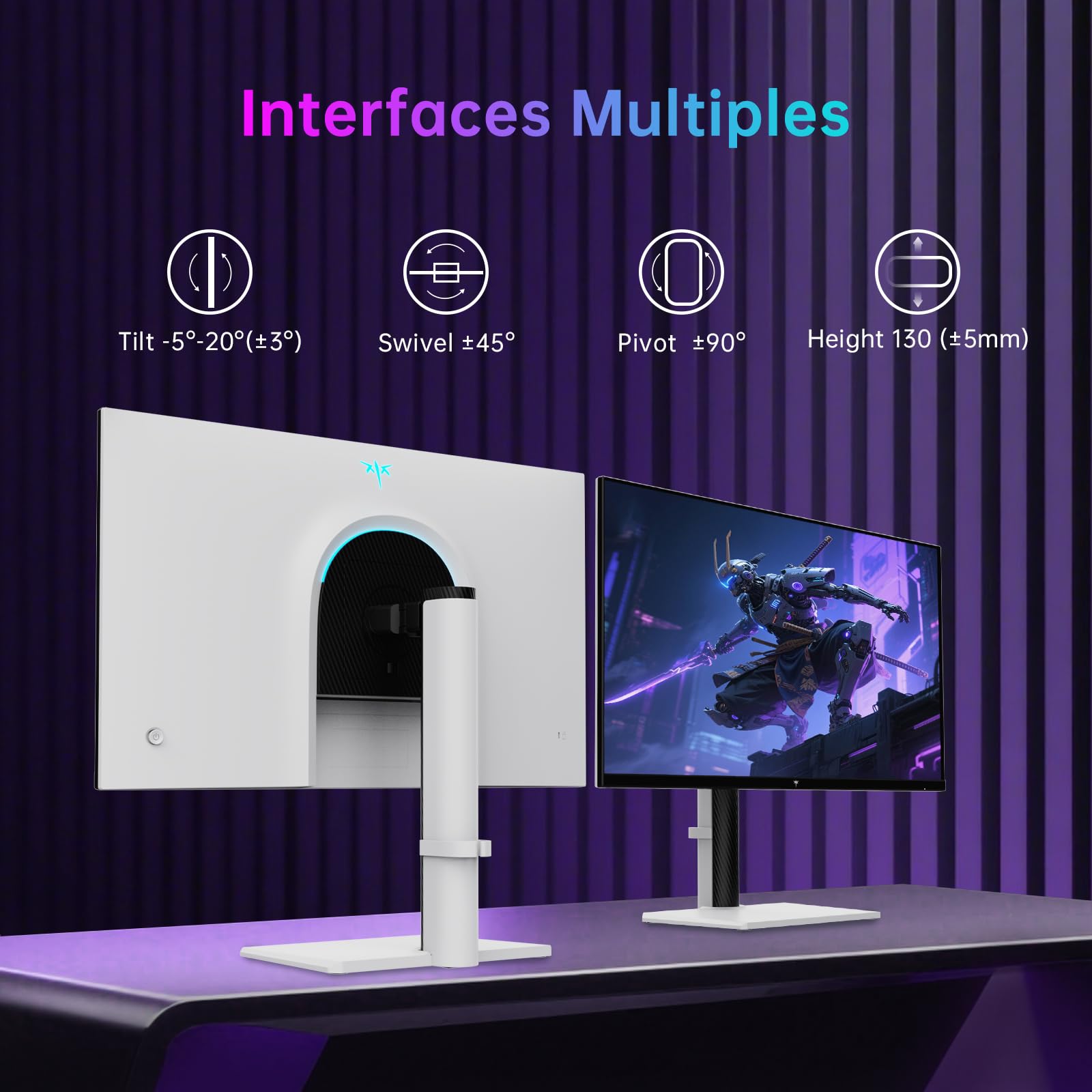 KTC Ecran Gaming 4K 27 Pouces, Double Mode 4K@160Hz / FHD@320Hz Changement Transparent, Panneau IPS Rapide, 1ms, HDR400, Adaptive Sync, 125% sRGB, 97% DCI-P3, ΔE<2, USB C 90W, KVM, H27P6