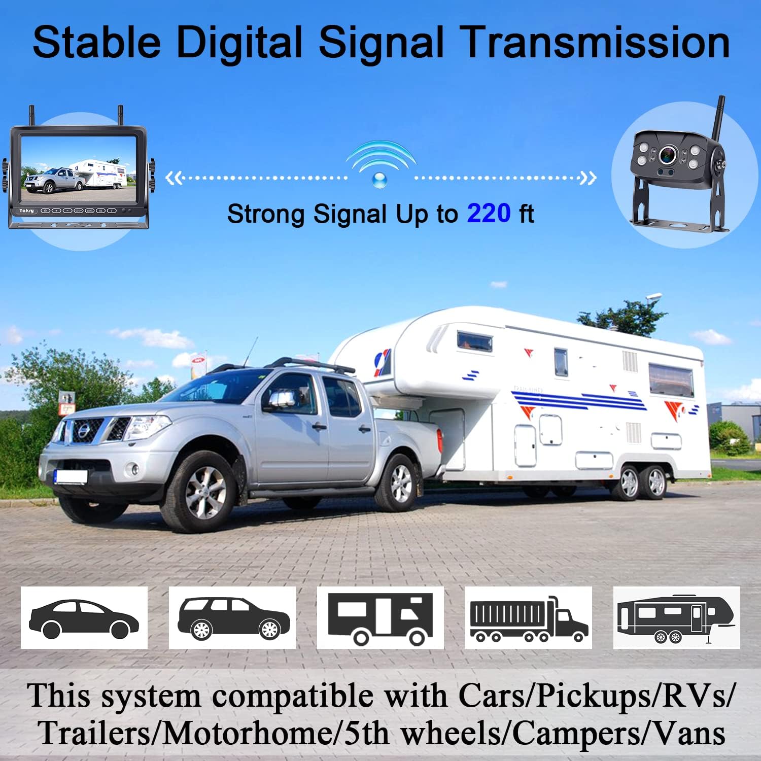 Buу 2 gеt 3 RV Backup Camera Wireless HD 1080P with 7 Inch Touch Key DVR Monitor for RVs,Campers,Trailers,Trucks Adapter For Furrion-Pre-wired RVs High-Speed Rear View Observation IR Night Vision Yakry Y27 80% оƒƒ Dіѕсоunt RV Backup Camera Wireless HD 1080P with 7 Inch Touch Key DVR Monitor for RVs,Campers,Trailers,Trucks Adapter For Furrion-Pre-wired RVs High-Speed Rear View Observation IR Night Vision Yakry Y27