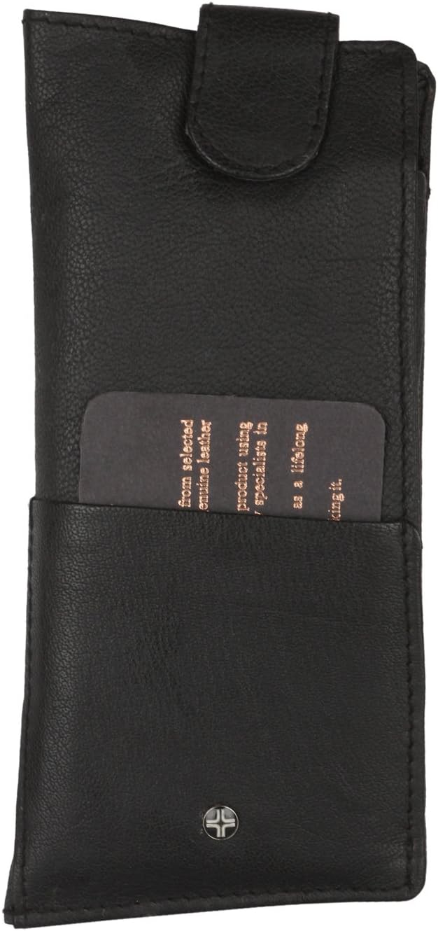 Unisex Leather Black Spectacle Case