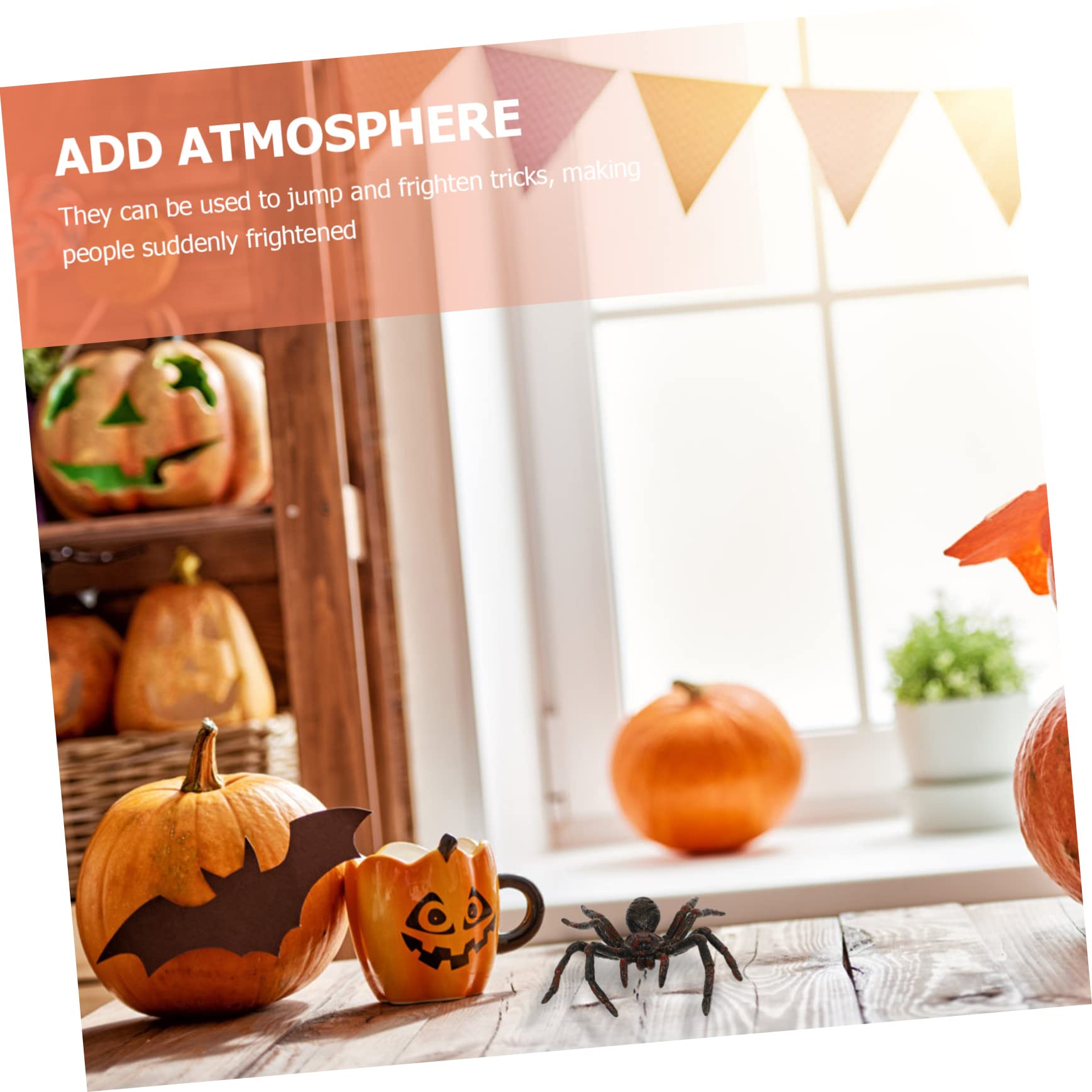 Toddmomy 7 Juegos 7 Juegos De Trampas para Insectos De Simulación De Arañas Falsas Decoración De Arañas De Halloween Accesorios De Araña Espeluznantes Arañas Móviles 3 Piezas * 7