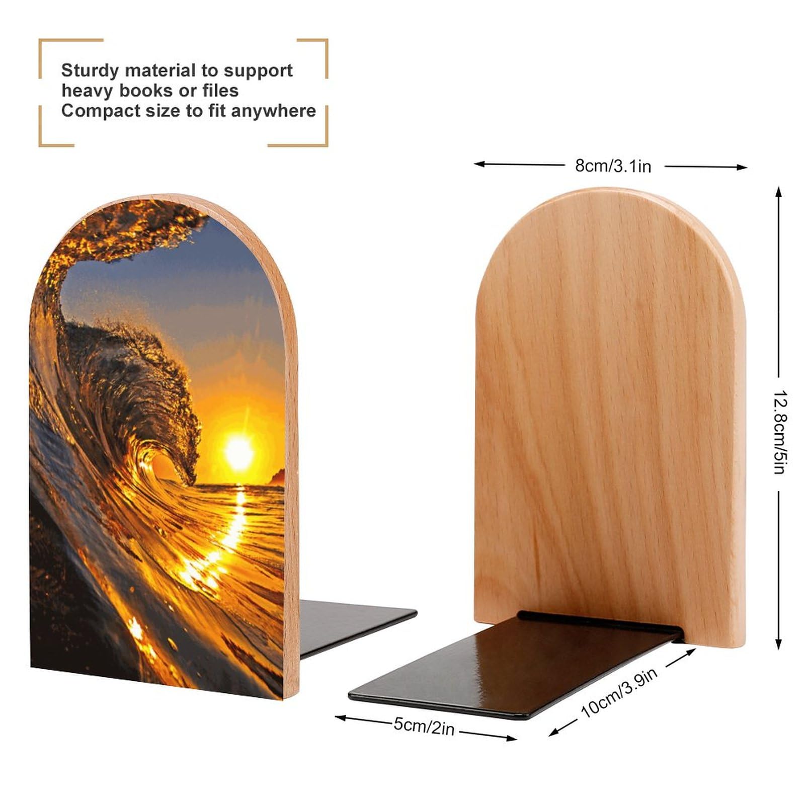 ブックスタンド 本立て 海 波