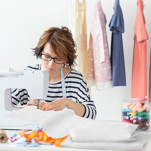 Miniatura 3 de Buryeah 100 Pieces 10 x 10 Inches Cotton Fabric Precut Fabric Squares Cotton Solid Colors Fabric Squares Quilting Fabric Bundles Cotton Fabric for