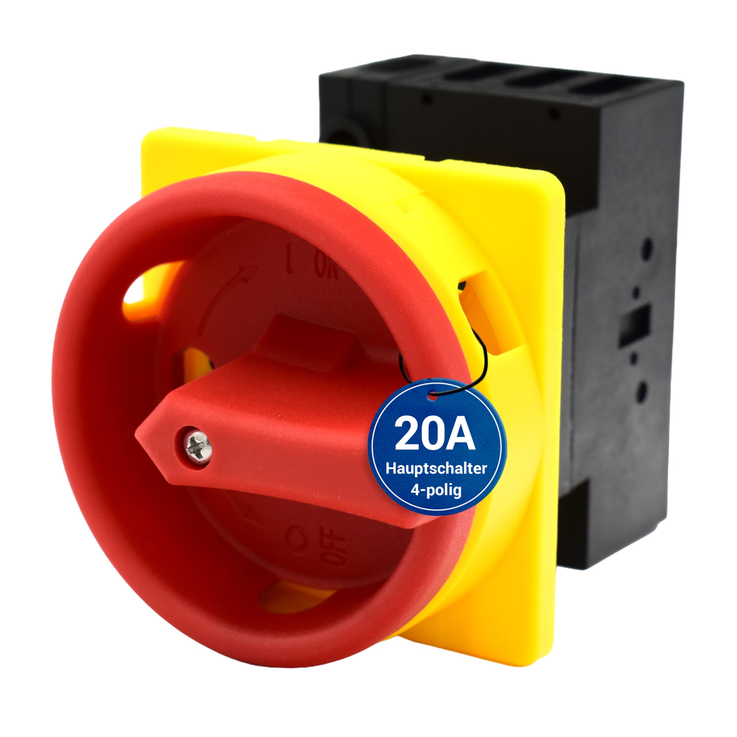 Intratec Hauptschalter Einbau 20 A 4-polig – Frontmontage, IP65