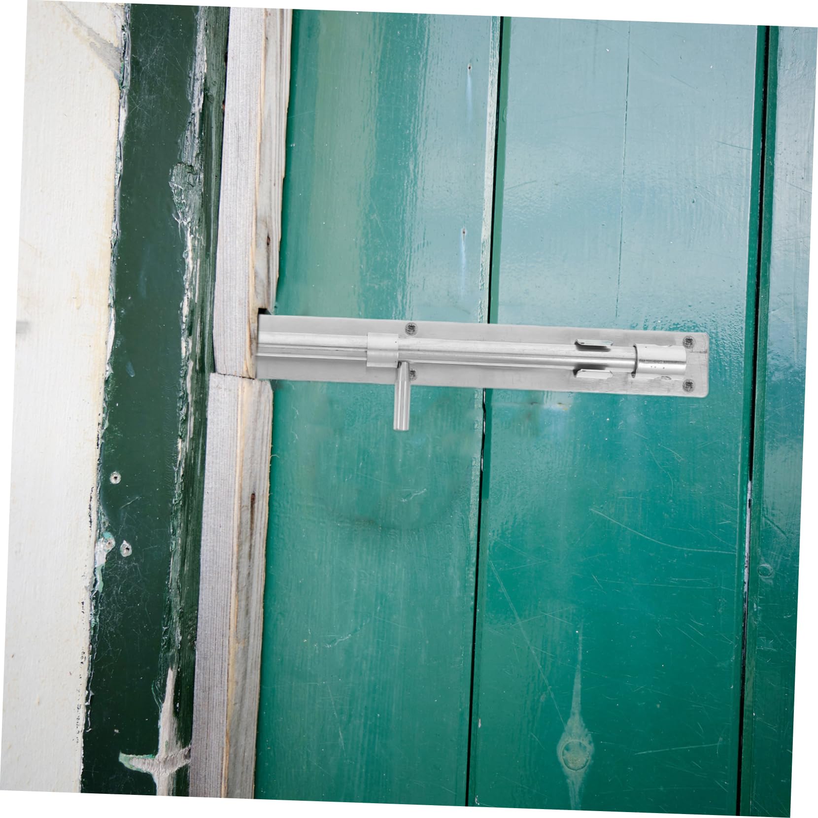 HOMSFOU Chiavistello Scorrevole in Acciaio Inox Da 45 Cm, Asta Di Caduta Per Cancello Fermo Scorrevole Antiruggine Per Porte Di Sicurezza e Cancelli Doppi, Serratura Per Porta a Pavimento Resistente