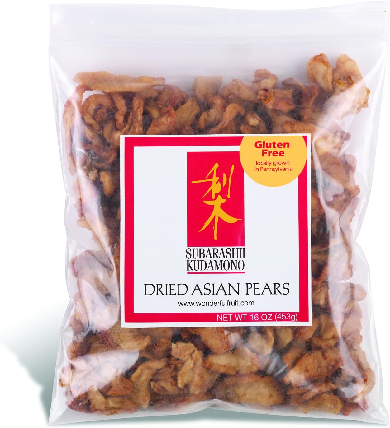 All Natural dried fruit, Pennsylvania dried Asian Pear