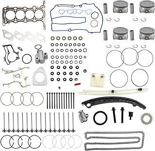 Engine Pistons Rebuild Kit w/HS26540PT-1 Head Gasket Kit for 2011-2016 Chevy Cruze/Sonic/Trax/Cruze Limited for Buick Encore 2013-2016 1.4L Turbo 16-Valve Engine