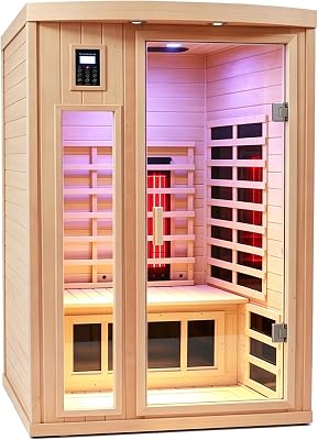 KUNSANA ceramic 2-person indoor infrared sauna
