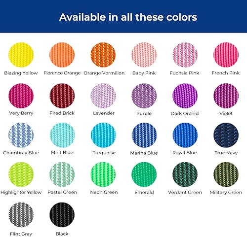 Miniatura 5 de Blueberry Pet Essentials - Collar clásico para perro, 21 colores, color turquesa, tamaño L, cuello de 18 a 26 pulgadas, collares de nailon para