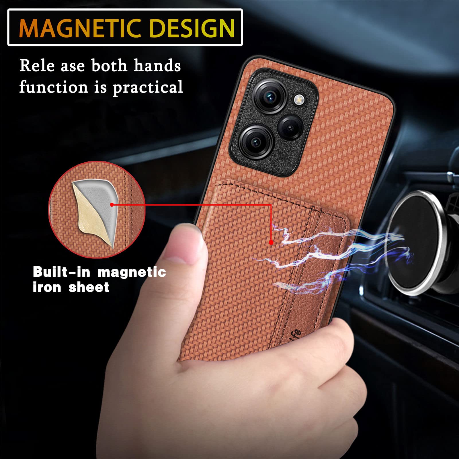 MOJIA Custodia per Xiaomi Poco F5, Ultra Sottile Morbido TPU Cover
