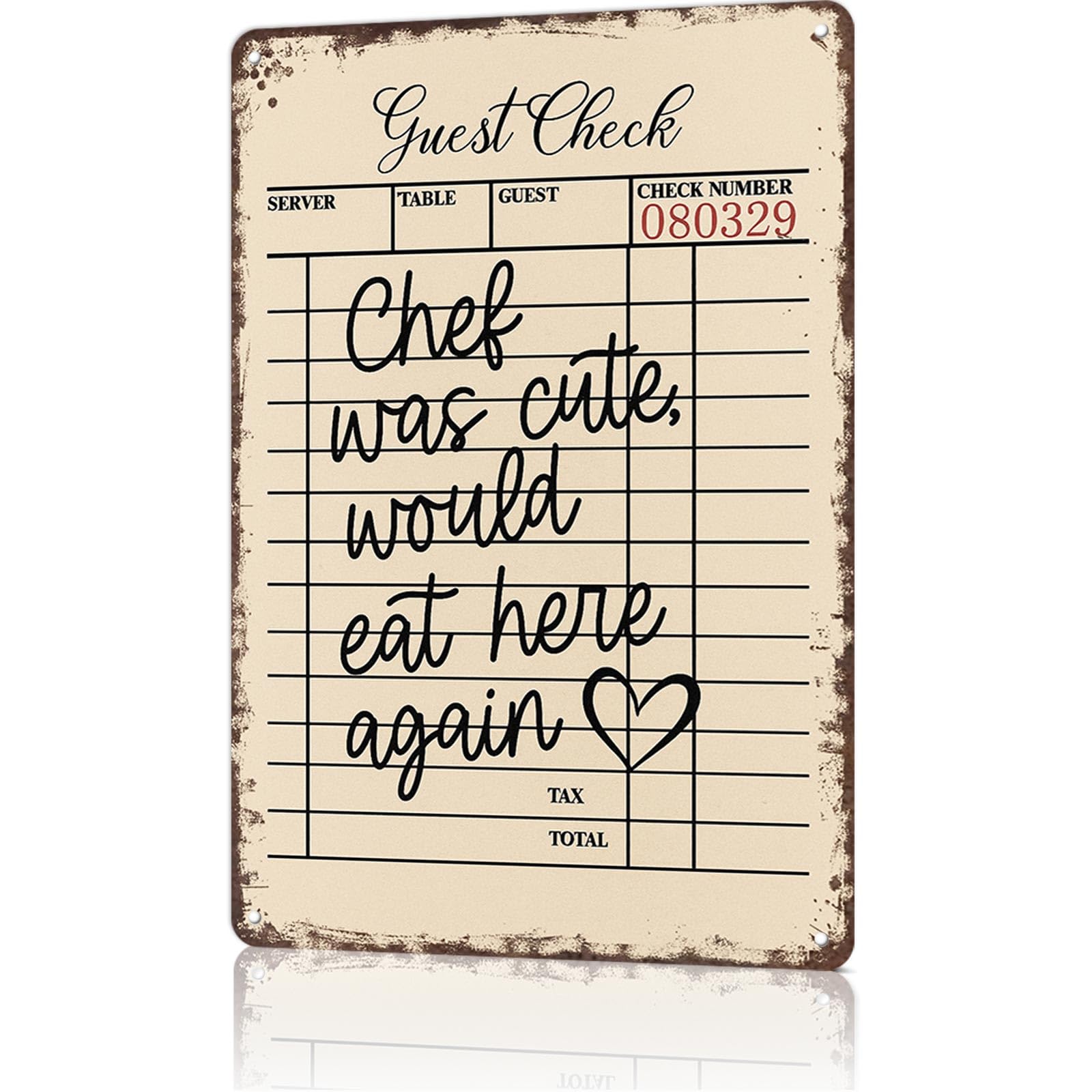 KWQDOZF Funny Metal Signs Poster 8x12inch Funny Kitchen Aluminum Sign Wall Art For Home Room Bedroom Office Decor