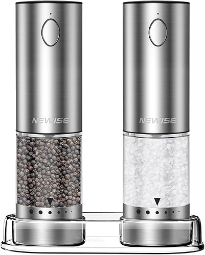 Electric Salt and Pepper Grinder Set - Cooking Gifts For Wife