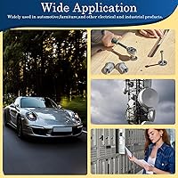 Vista 7 de Tuerca de remache UNC de 1/2 ''-13, 10 piezas de acero inoxidable 304 cabeza plana remache roscado inserto Nutsert