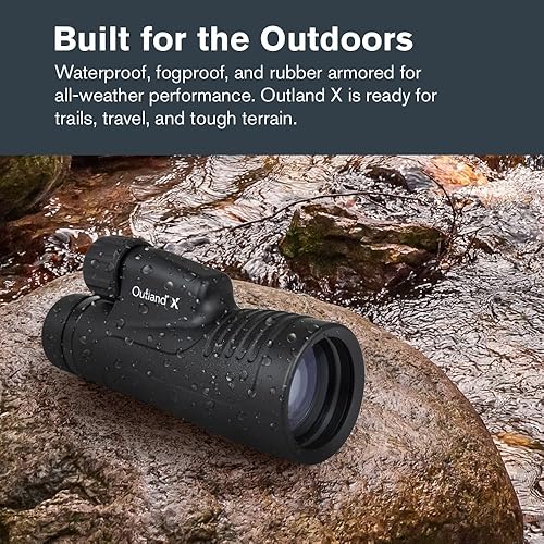 Miniatura 6 de Celestron Outland X 20x50 Monocular - Monocular para exteriores y observación de aves - Óptica totalmente multicapa y prismas BaK-4 - Adaptador para