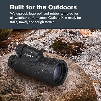 Celestron Outland X 10x50 Monocular Includes Smartphone Adapter Large 50mm Objective Lens Multi-Coated Optics BaK-4 Prism Waterproof & Fogproof Tripod Adaptable Belt Case Included