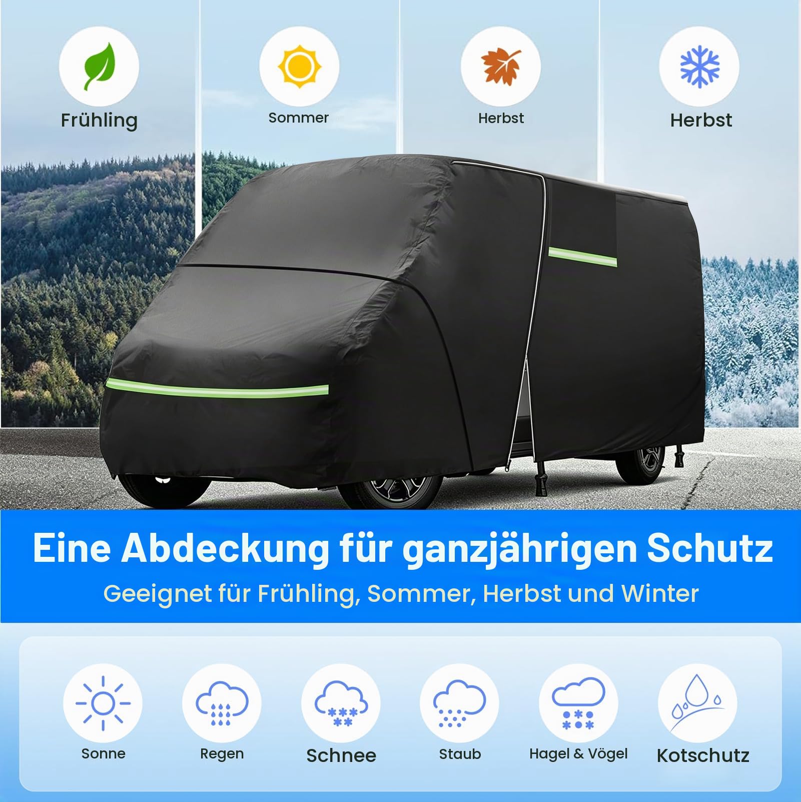 Hagelschutzplane Wohnmobil Vollgarage für FIAT Ducato L2H2 2006-2024