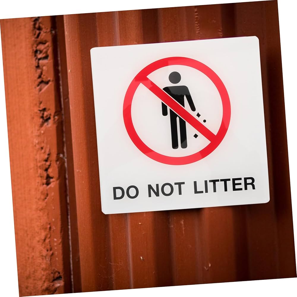 ポイ捨て禁止様 Amazon | 【ポイ捨て禁止】銘板 警告プレート ポイ捨て禁止 ゴミ